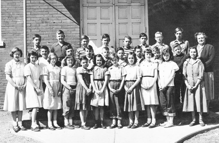 Old Photo Album Blanchard School 5th and 6th graders in 19531954